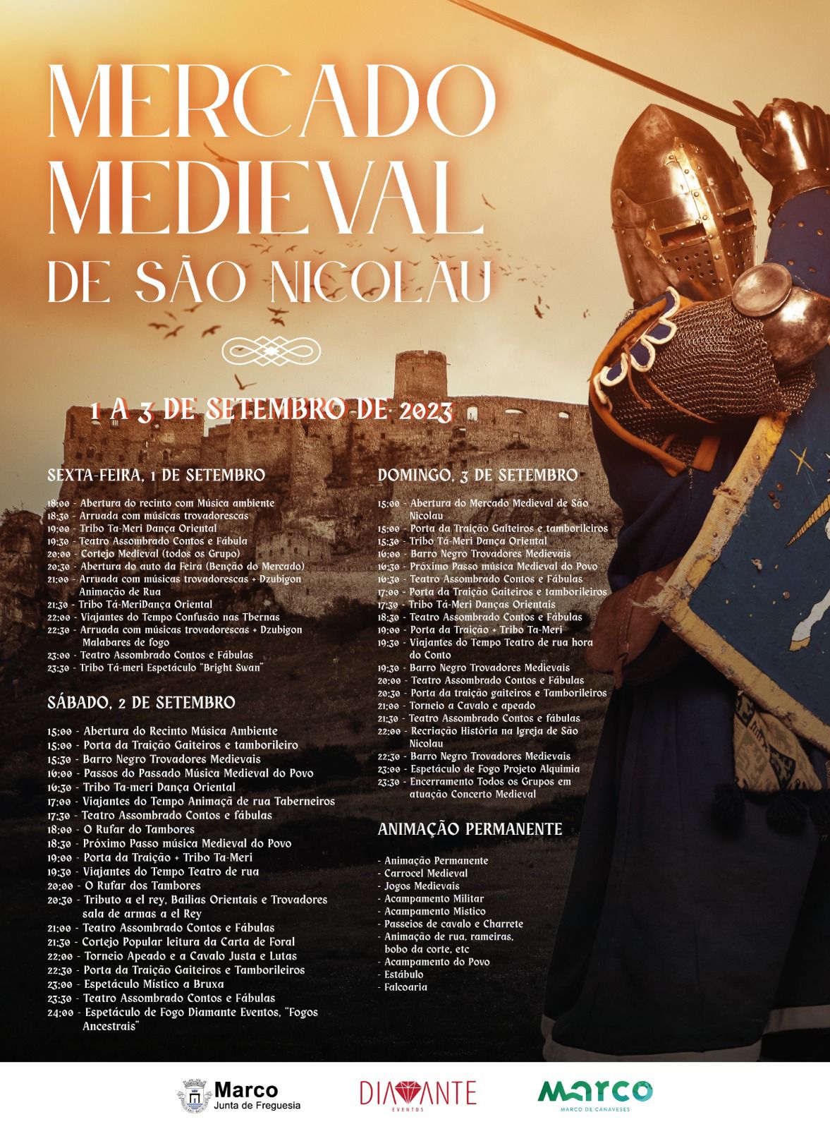 Mercado Medieval de São Nicolau 2023 – Município do Marco de Canaveses