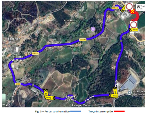 Aviso de Condicionamento de Trânsito